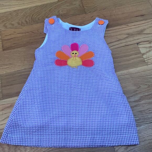 Lil cactus thanksgiving smocked dress size 3-6 months - Picture 1 of 3
